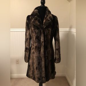 Faux Fur Brown Coat